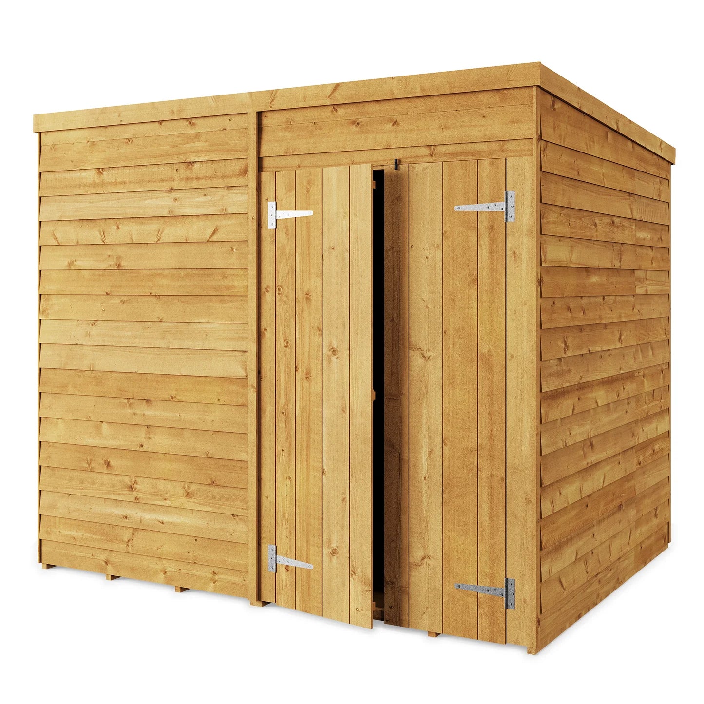 Store More Wooden Overlap Pent Shed Windowless/ Windowed (All Size Available)