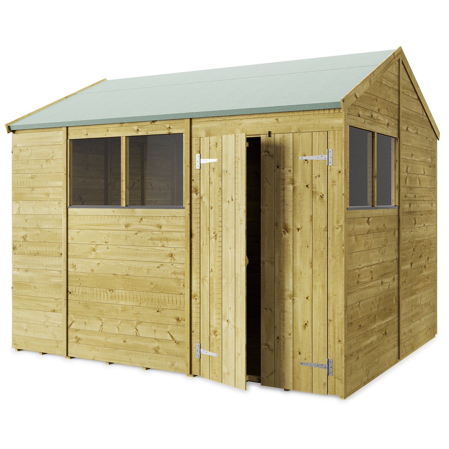 Store More Wooden Tongue and Groove Apex Shed Windowed/Windowsless (All Size Available)