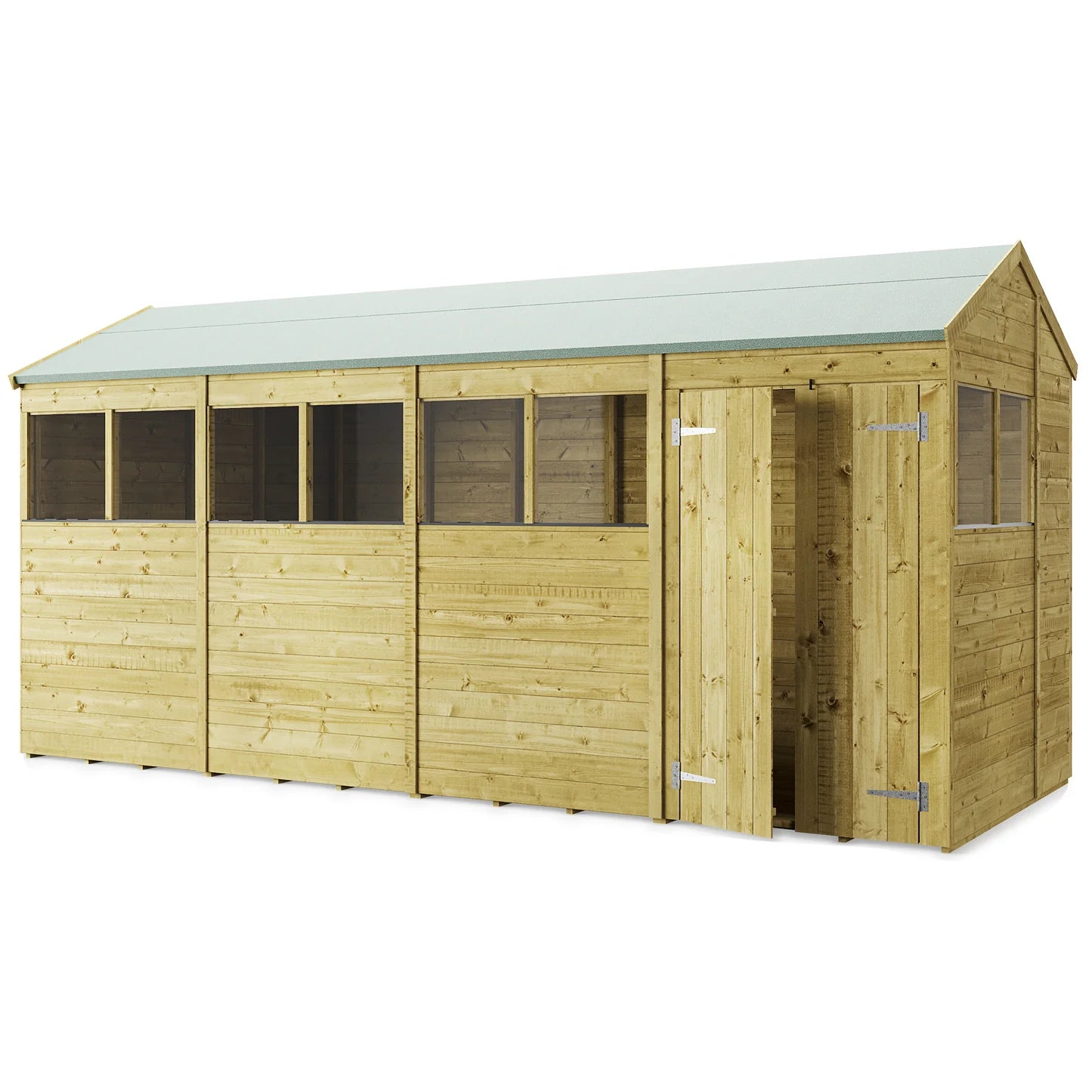 Store More Wooden Tongue and Groove Apex Shed Windowed/Windowsless (All Size Available)