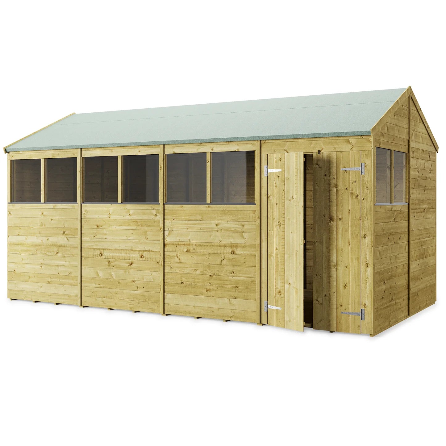 Store More Wooden Tongue and Groove Apex Shed Windowed/Windowsless (All Size Available)