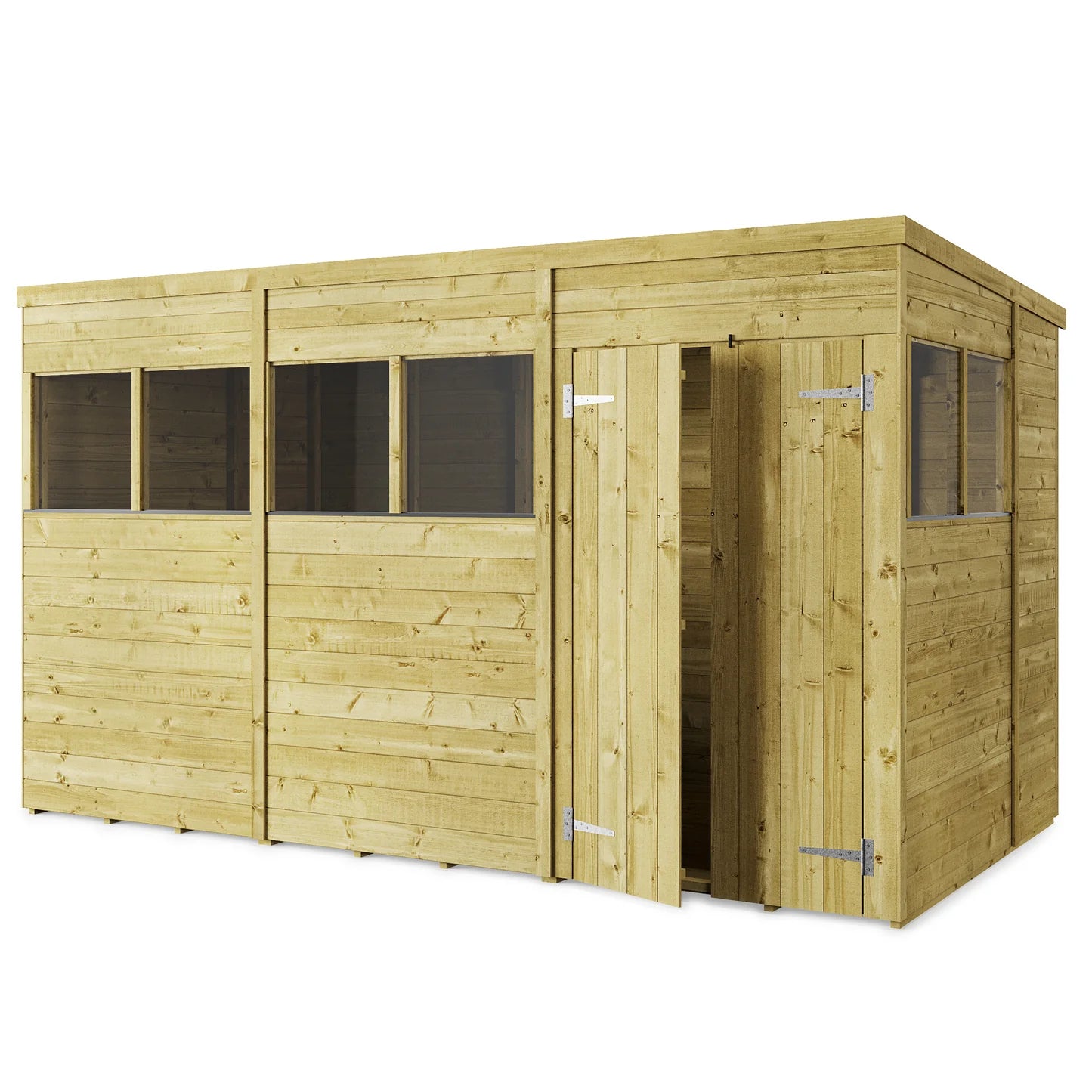 Store More Wooden Tongue and Groove Pent Shed Windowed/Windowless (All Size Available)