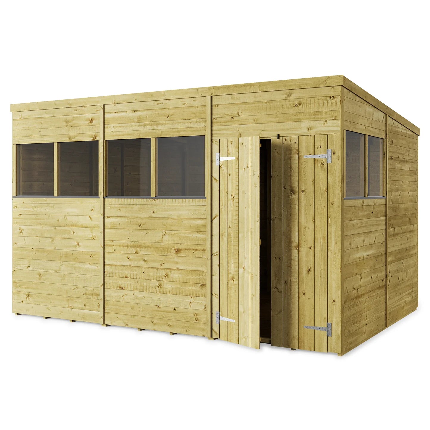 Store More Wooden Tongue and Groove Pent Shed Windowed/Windowless (All Size Available)