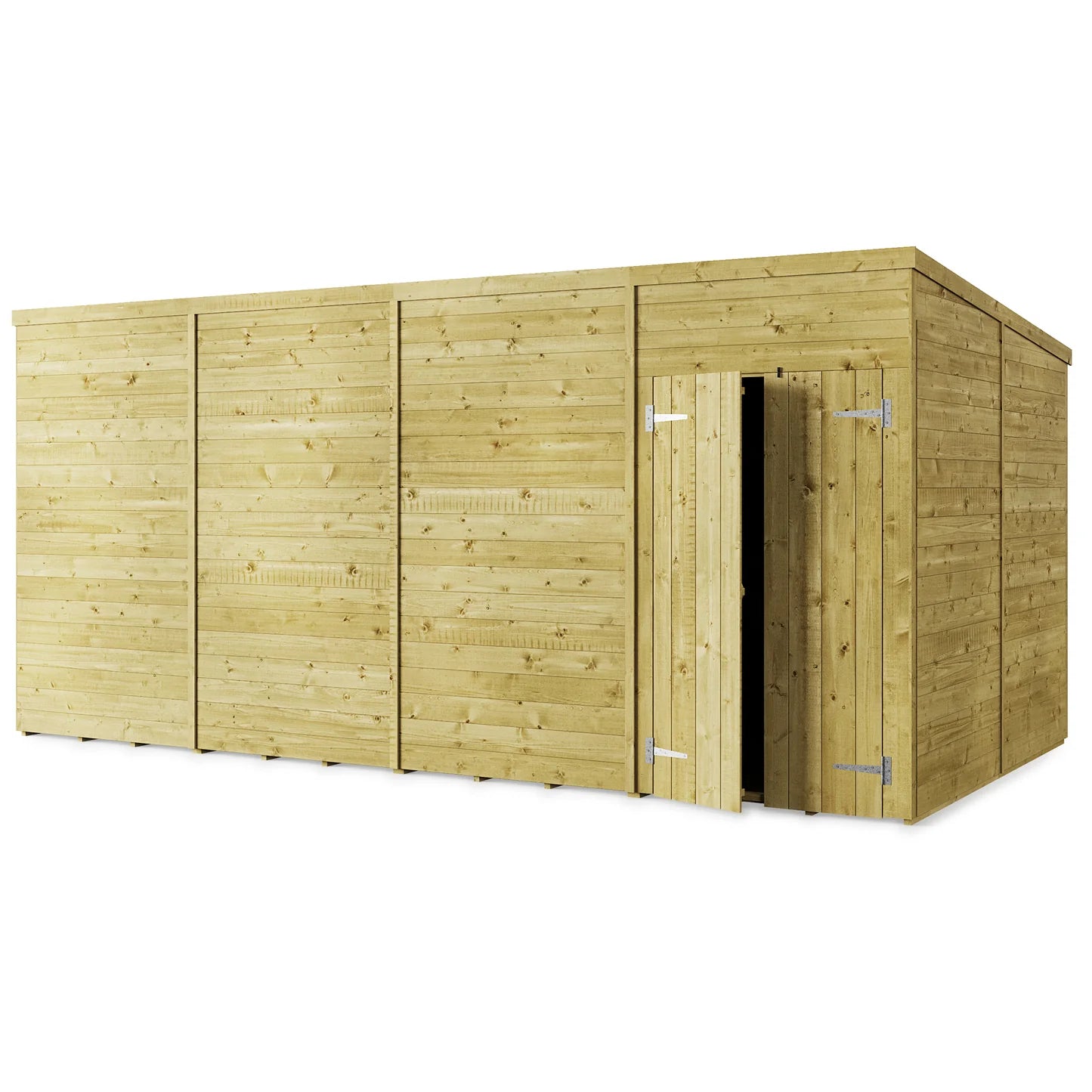 Store More Wooden Tongue and Groove Pent Shed Windowed/Windowless (All Size Available)