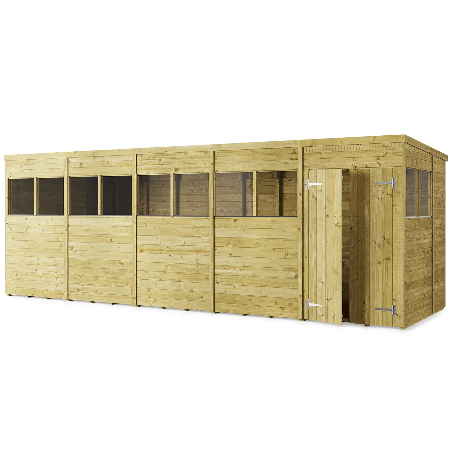 Store More Wooden Tongue and Groove Pent Shed Windowed/Windowless (All Size Available)