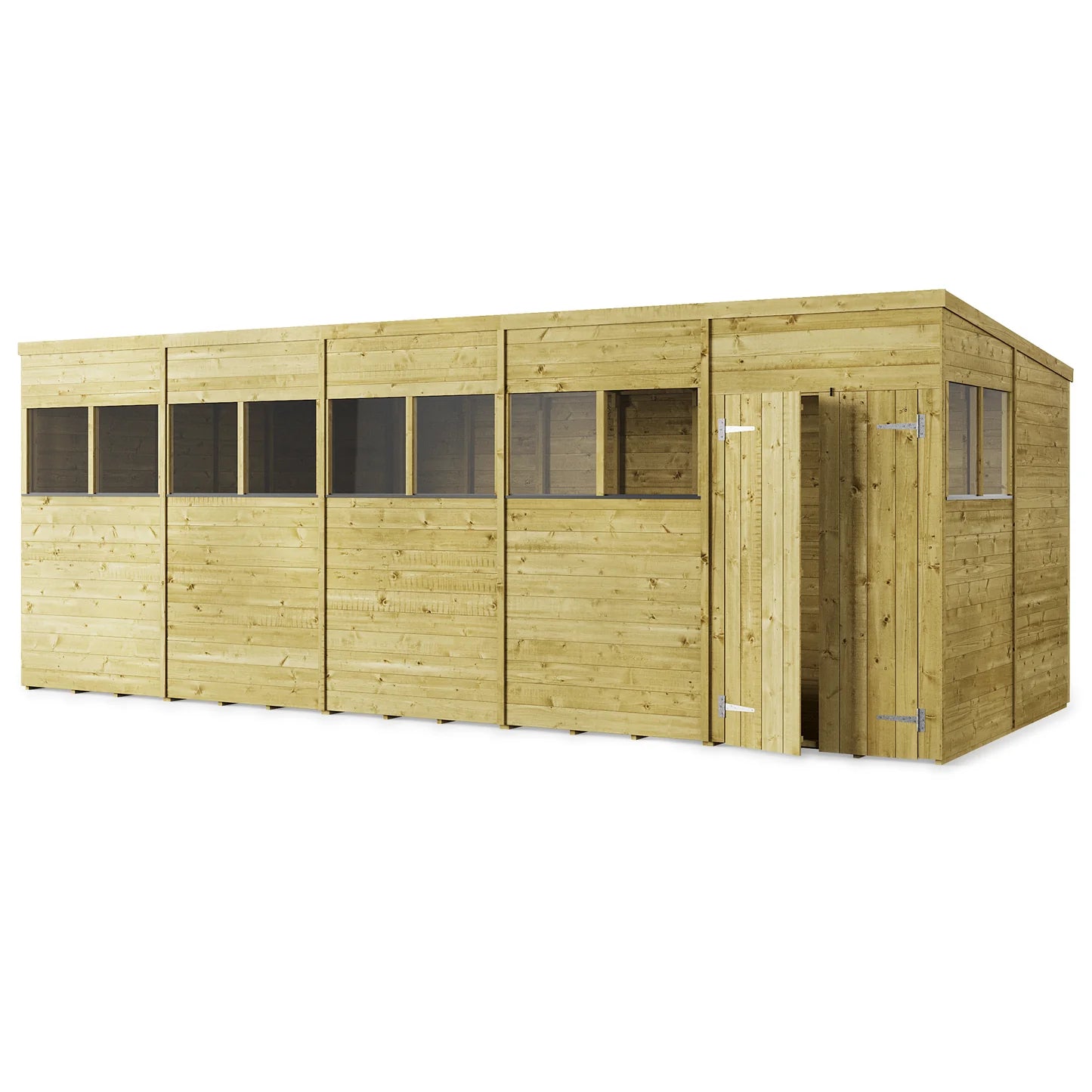 Store More Wooden Tongue and Groove Pent Shed Windowed/Windowless (All Size Available)