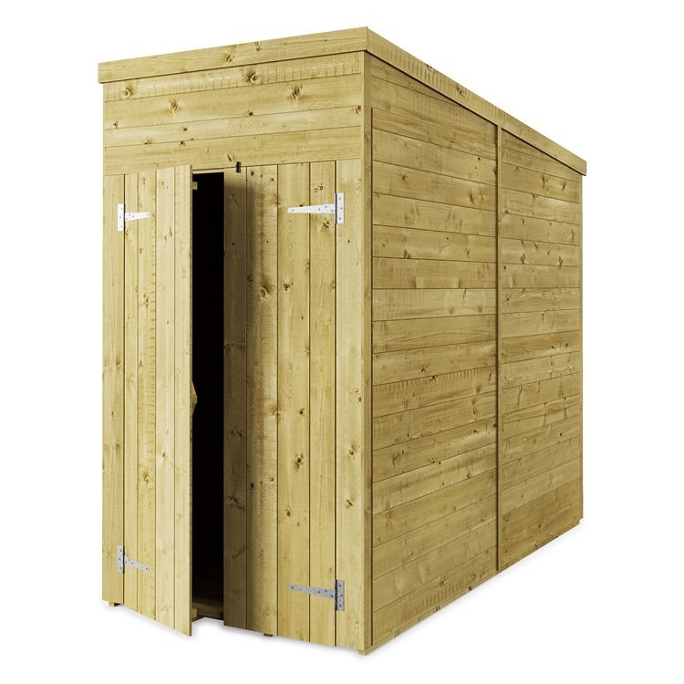 Store More Wooden Tongue and Groove Pent Shed Windowed/Windowless (All Size Available)