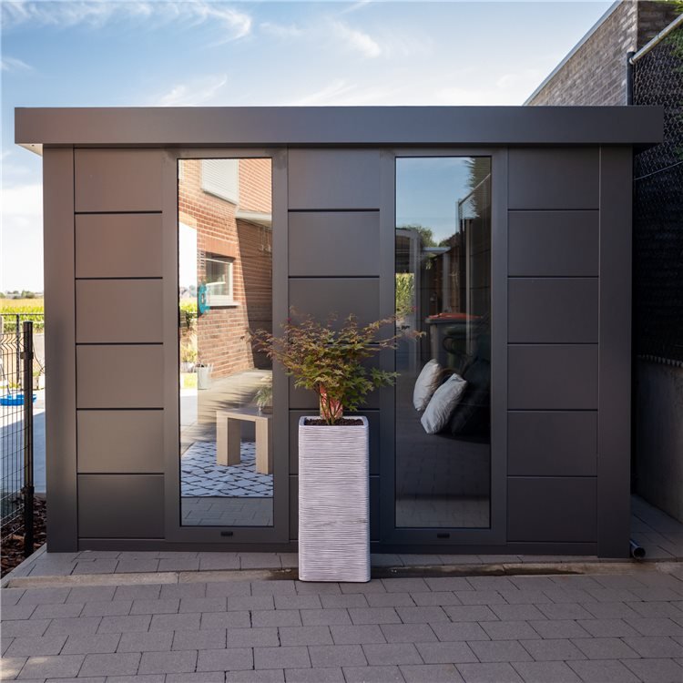 Telluria Luminato Steel Garden Room - 3m x 3m (10x10ft)