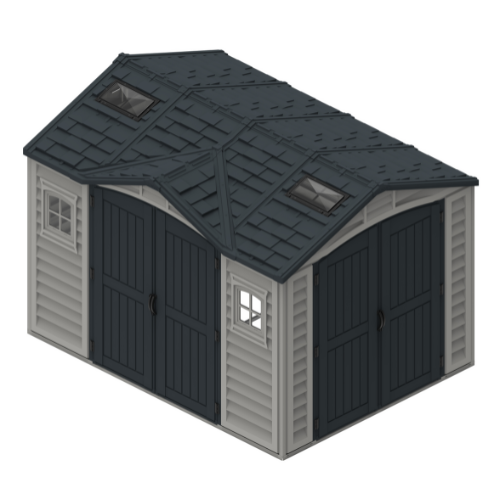 Saffron Apex Plus 10.5x8ft Vinyl Shed