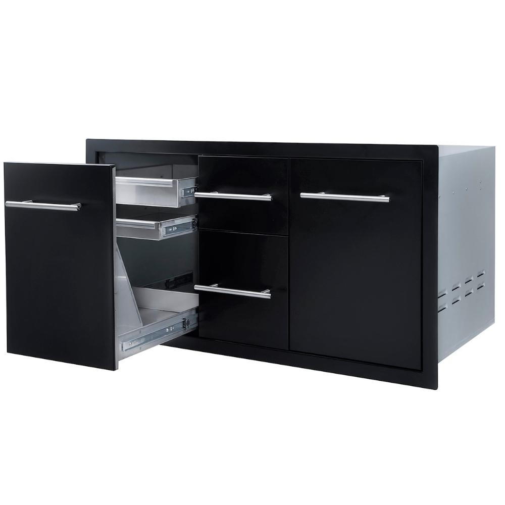 Sunstone Black Series Multi Storage Combo with Plastic Bin