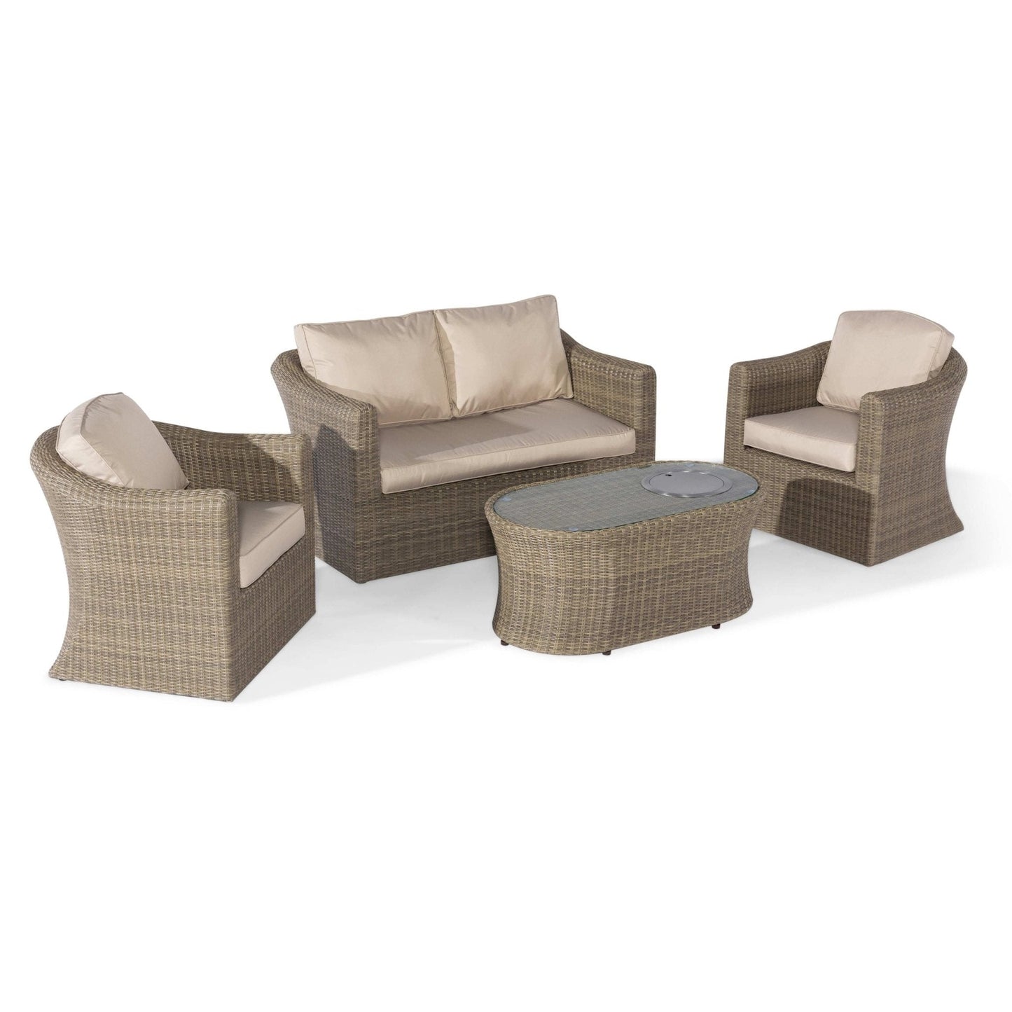 Maze Winchester 2 Seat Sofa Set with Fire Pit