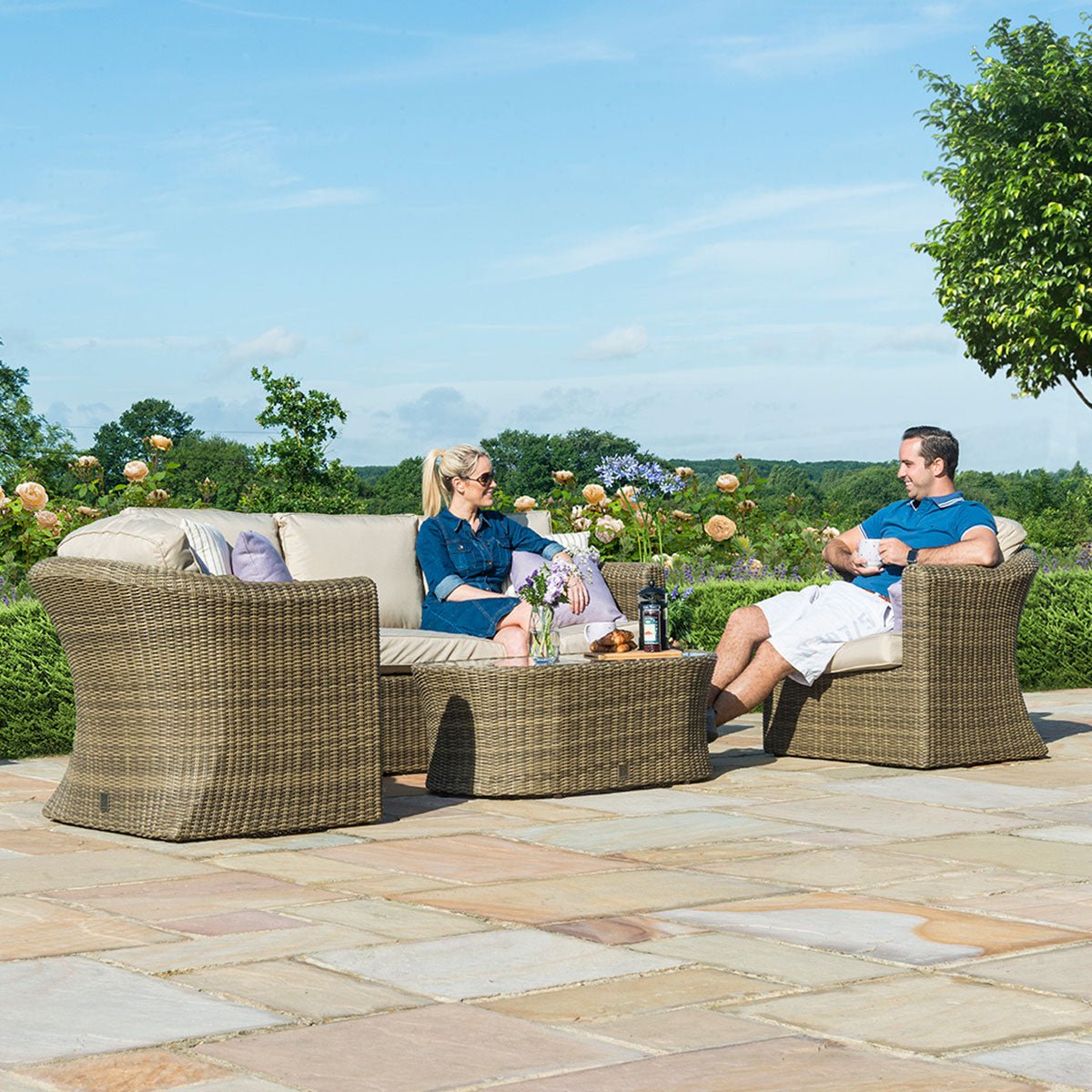 Winchester 3 Seat Sofa Set - Modern Rattan