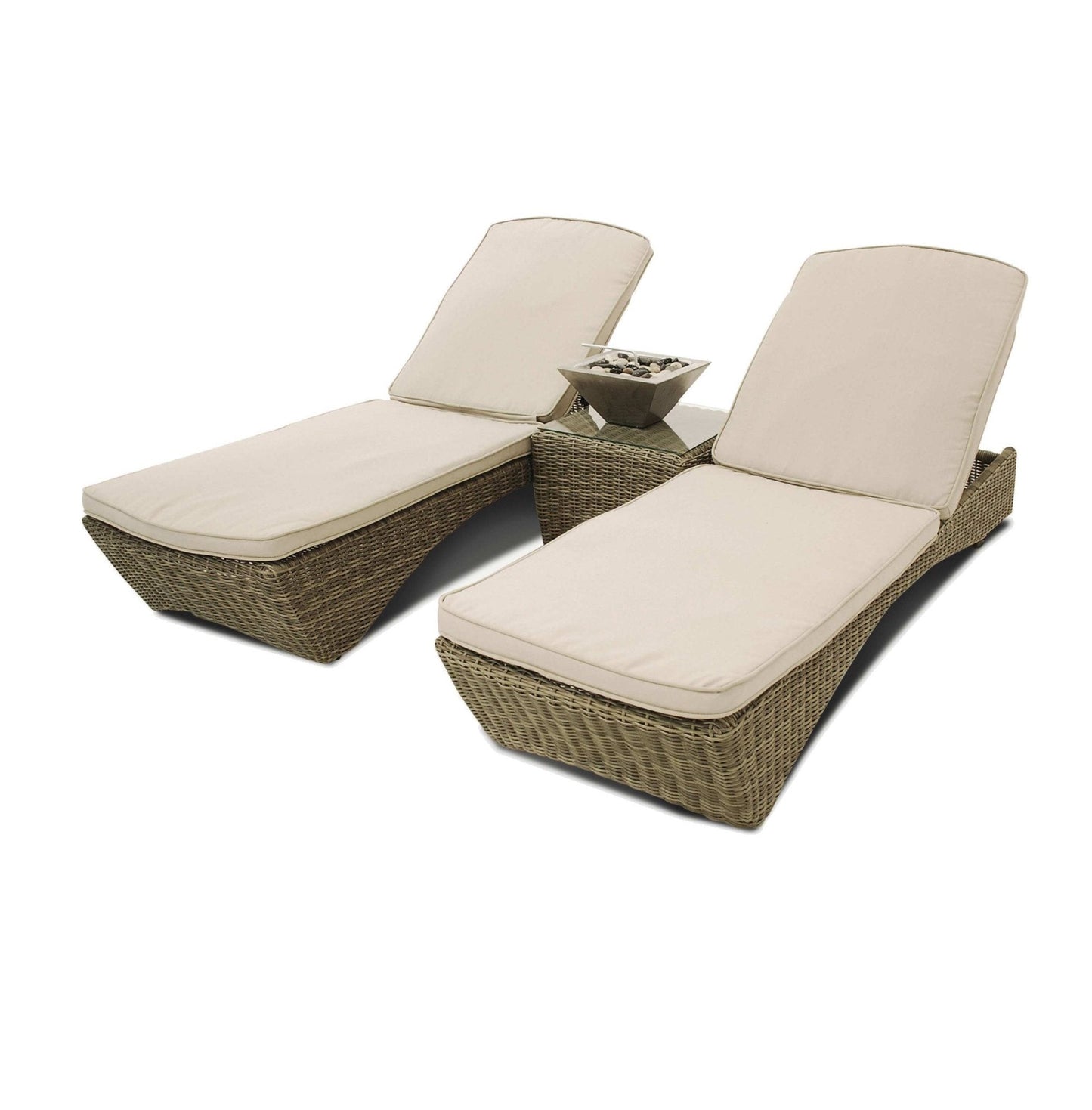 Maze Winchester 3pc Sunlounger Set