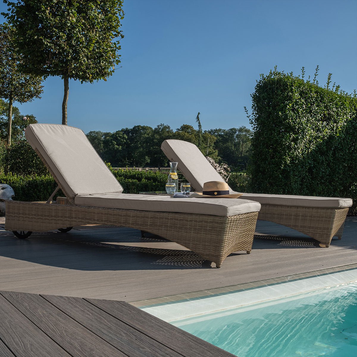 Maze Winchester 3pc Sunlounger Set