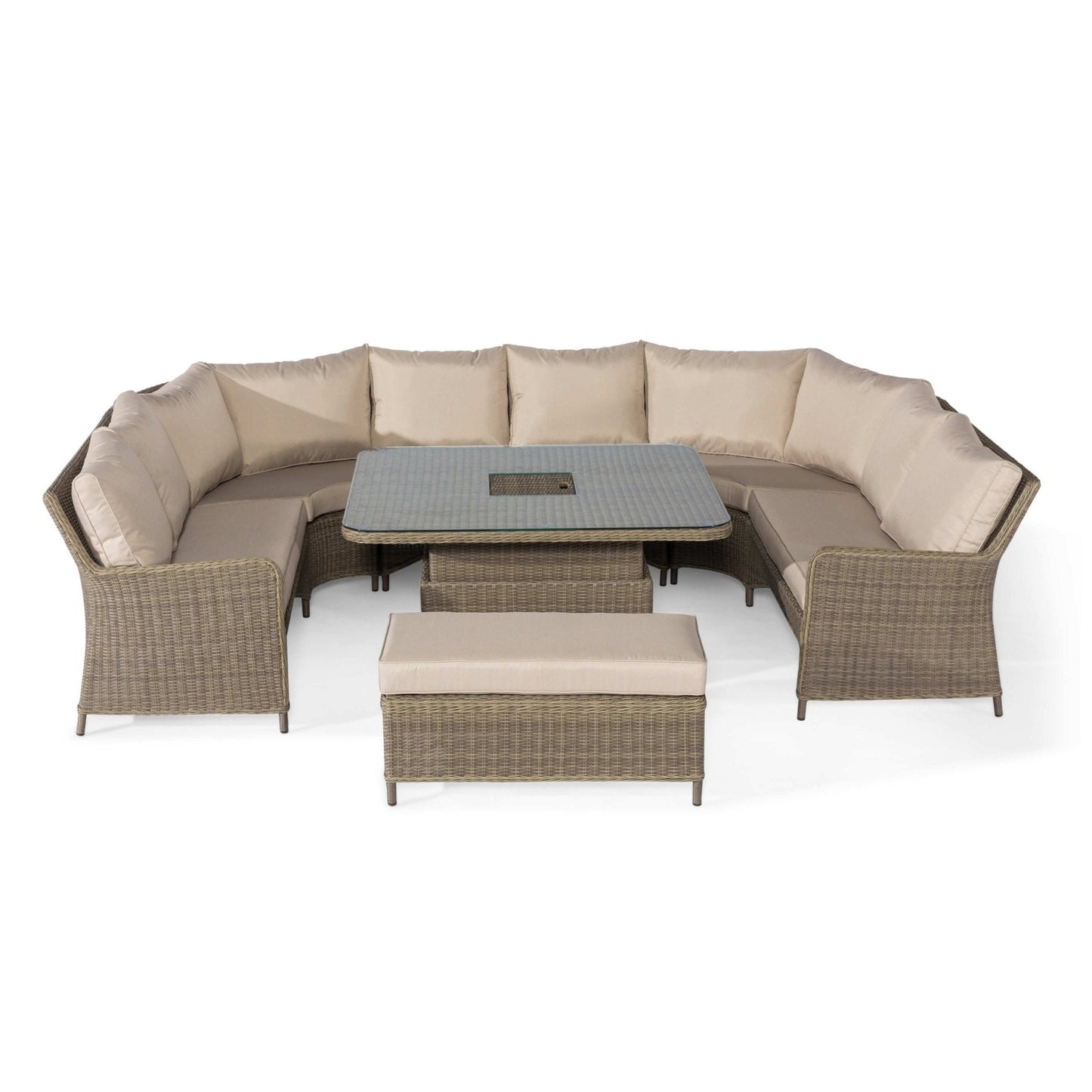 Maze Winchester Royal U-Shaped Sofa Set with Rising Table