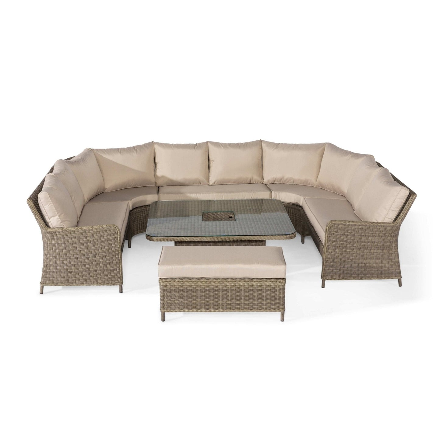 Maze Winchester Royal U-Shaped Sofa Set with Rising Table