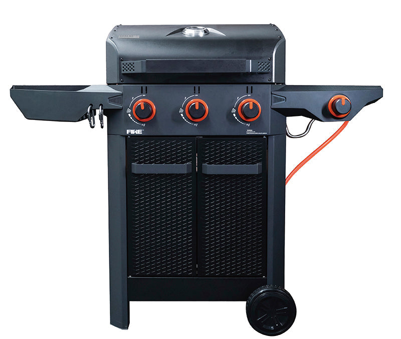 Halmo 3 Burner Family Gas Grill with Side Burner