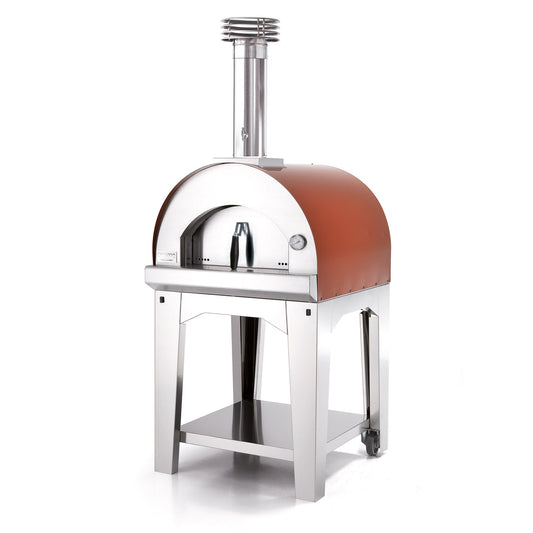 Fontana Margherita Rosso Wood Pizza Oven Including Trolley