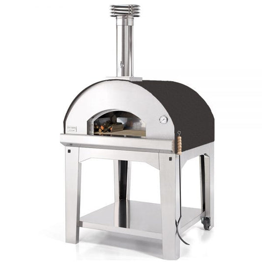 Fontana Marinara Anthracite Wood Pizza Oven Including Trolley