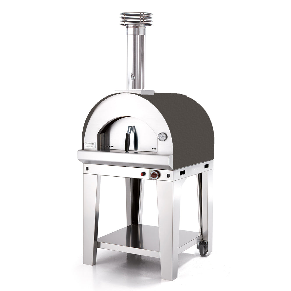 Fontana Margherita anthracite gas wood fired pizza oven