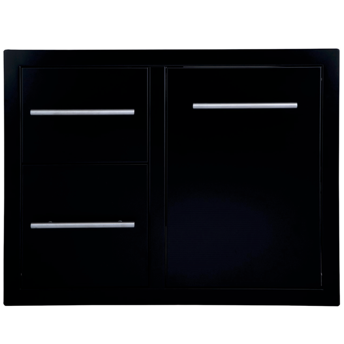 Sunstone Black Series 30″ Double Drawer Trash Combo